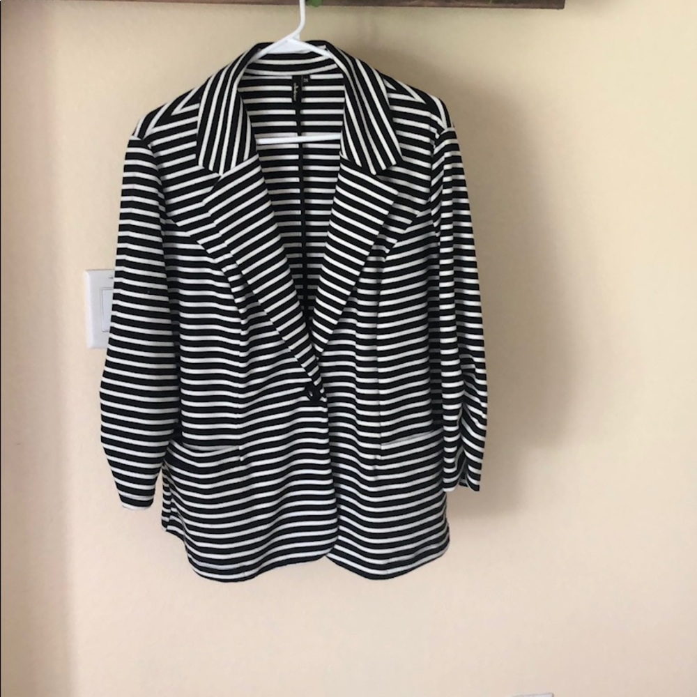 Black and White Blazer